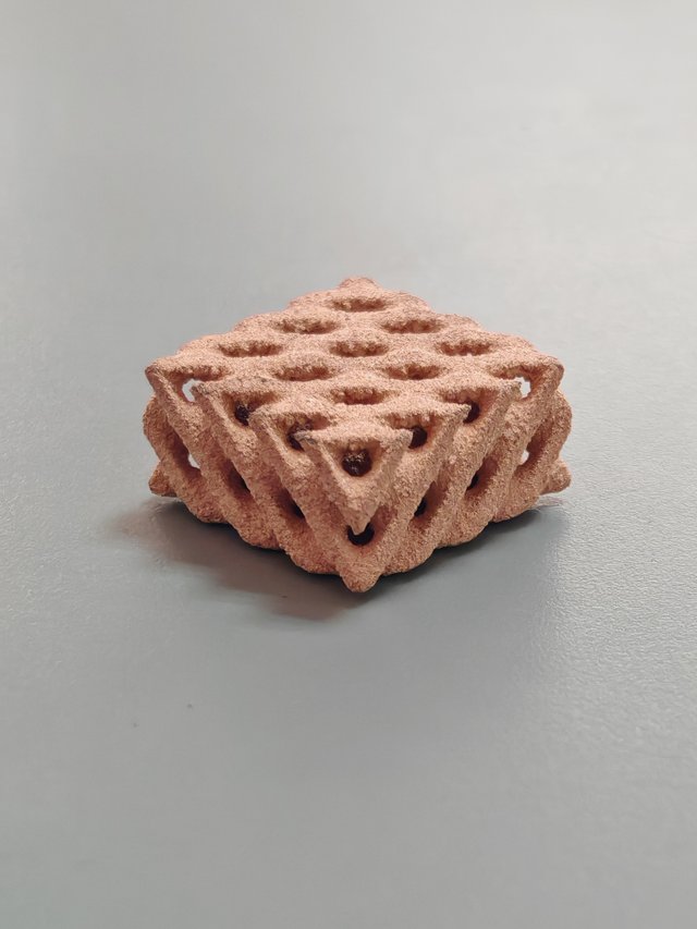 粘结剂3D打印金刚石铜拓扑构型